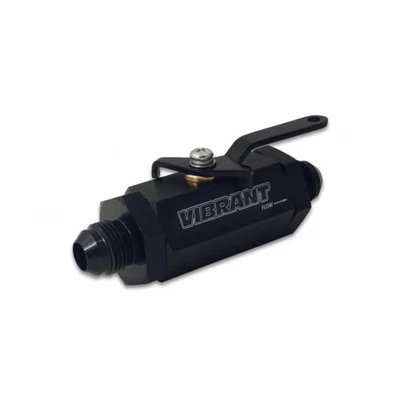Vibrant For 10AN to 10AN Male Shut Off Valve Black - Image 1 of 2