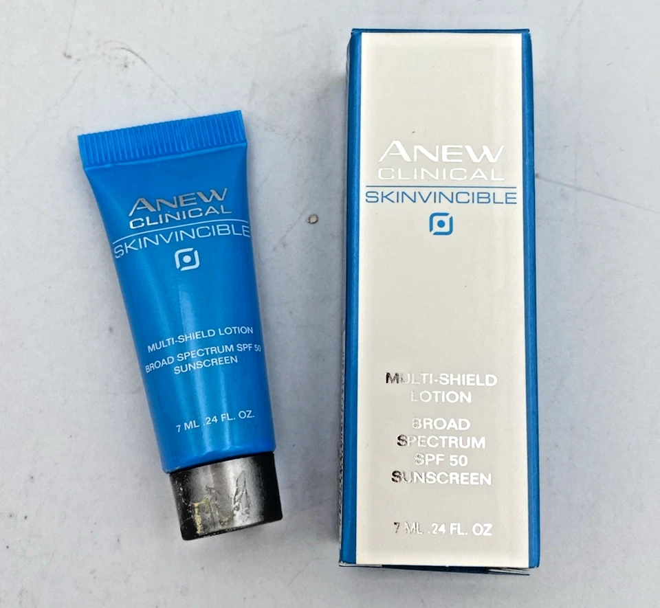 AVON Anew Skinvincible Loción Multi-Escudo Amplio Espectro FPS 50.24oz Muestra Talla Foto 1 de 3