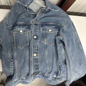 Christian Wijnants Janik Jeansjacke Hellblau Damen 36 FR / US 6 Neu ohne Etikett - Bild 1 von 2