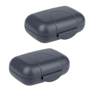 Soap Plastic Box Case Holder Travel Size - Pack of 2 - Large Soap Container - Picture 1 of 4