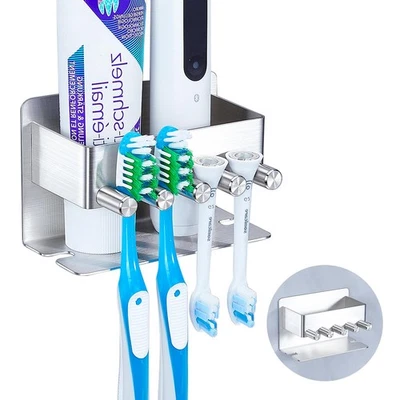 Toothbrush Holders, Toothbrush Head Holder Wall Mounted, Electric Toothpaste ... - Image 1 of 4