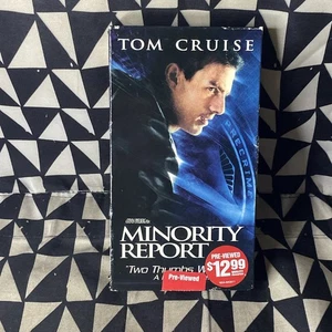 Minority Report (VHS, 2002) Tom Cruise Former Blockbuster Rental - Picture 1 of 10