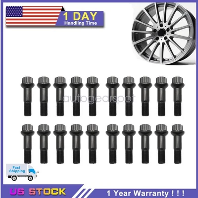 Fits Mercedes Benz S500 GLK350 e550 CL500 GL450 20X Wheel Lug Bolts Nuts Kit - Image 1 of 4