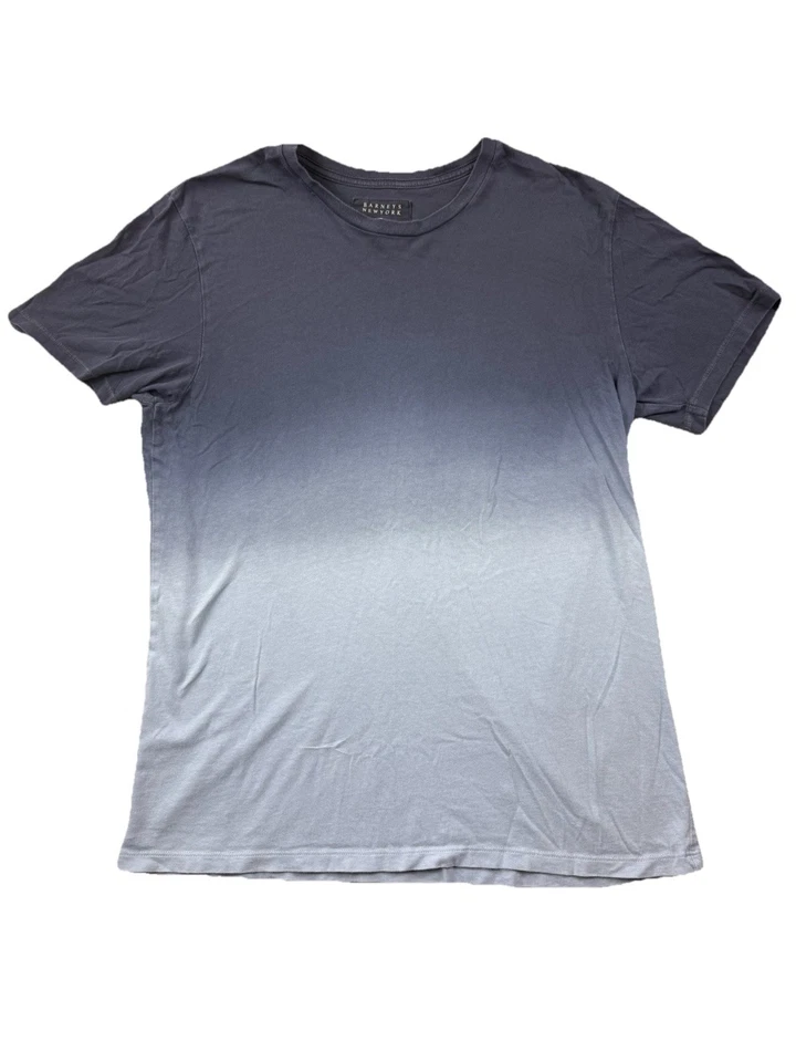 Мужская футболка Barneys New York Gradient Ombre большой размер синий цвет Dip Dye хлопок - Изображение 1 из 4