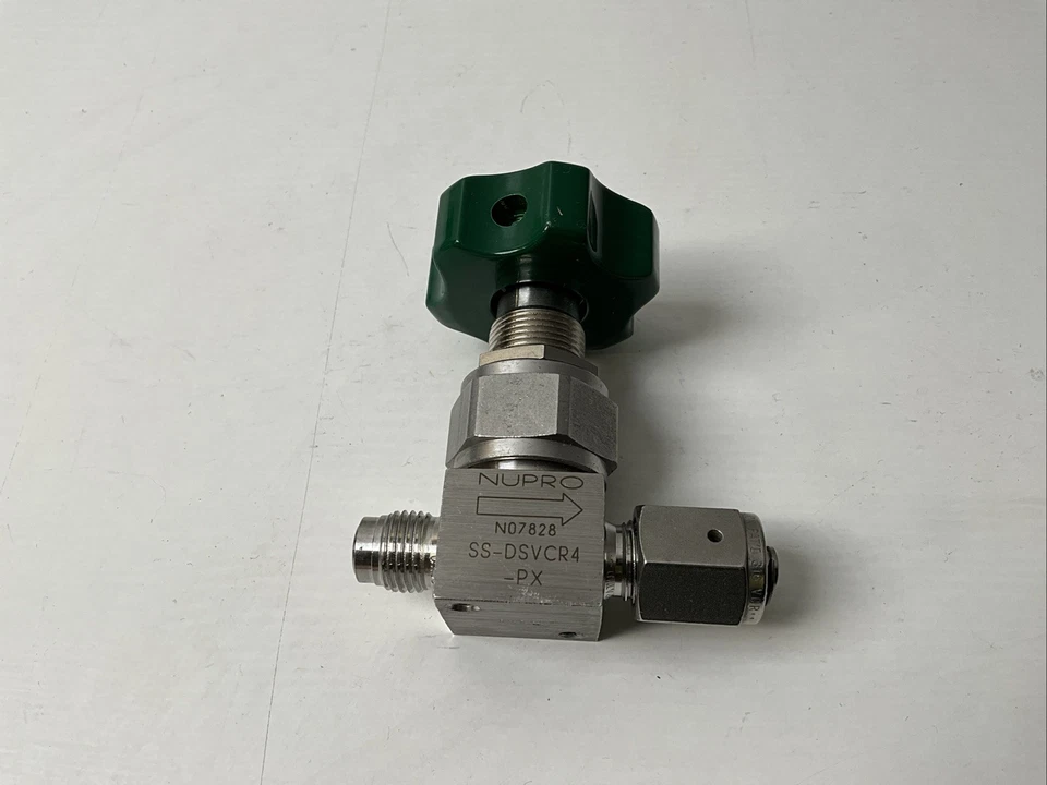Nupro SS-DSVCR4-PX High Purity/Pressure SEALED Diaphragm Valve 1/4 Fitting - Image 1 of 4