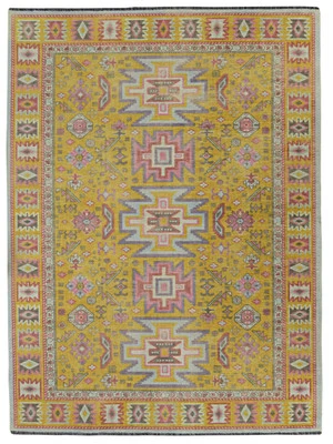 Linon Logan Sivas Polyester 2' X 3' Accent Rug in Yellow and Ivory - Image 1 of 4