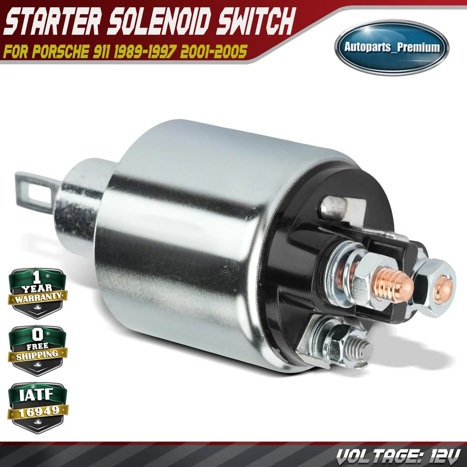 Соленоидный переключатель стартера 12 В для Porsche 911 1989-1997 2001-2005 2007-2010 3,6 л - Изображение 1 из 4