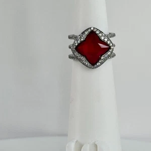 Bomb Party July “Summer Twilight Sparkle” Clover LC Ruby Hematite Sz7 No Bag - Picture 1 of 10