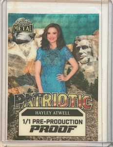 2025 Leaf Metal Independence Day Hayley Atwell Super Prismatic Gold Proof 1/1 - Bild 1 von 1