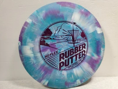 Lightning Discs Hi-Flex Rubber Putter 170 grams Disc Golf Blue Marbled - Image 1 of 4
