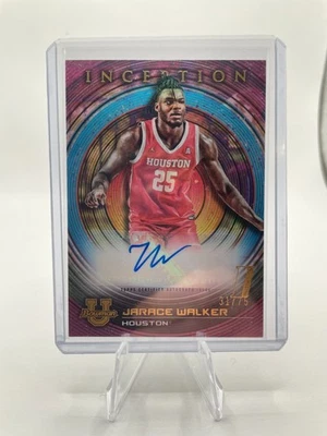 2022-23 Bowman University Inception Jarace Walker Fuchsia Foil Rookie Auto /75 - Image 1 of 2