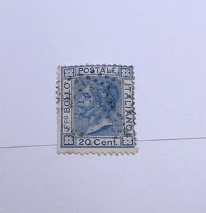 ITALY 1867 20c BLUE Postage Stamp - Picture 1 of 2