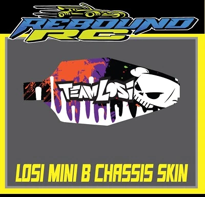 losi mini t truck  1/16th chassis skin protector /decal /sticker - Image 1 of 3