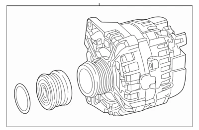 Alternador delantero original Mercedes Benz CLA 45 AMG 2014-2019 000906080380 Foto 1 de 3