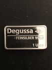 Degussa Silberbarren Silber Anlage 1 Unze 999/1000 Feinsilber PP