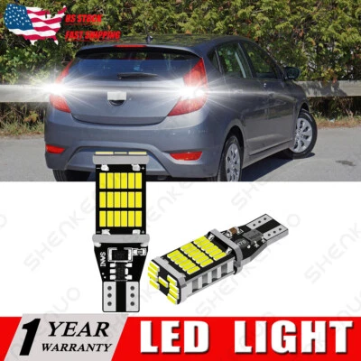 921 Bright LED Reverse Back Up Light Bulbs for Hyundai Accent 2003-2020 6000K US - Image 1 of 4