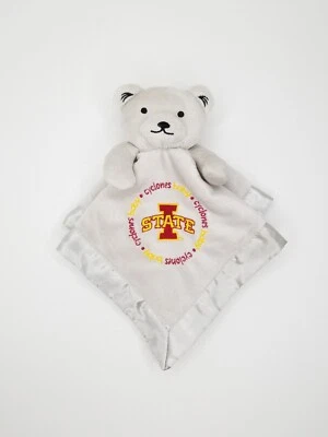 Baby Fanatic Iowa State Cyclones Bear Plush Security Blanket Lovey Gray Silver - Image 1 of 4
