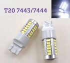 7443 7444 Rear Signal 33 SMD LED 6K White Motorcycle M1 Fits Hon M