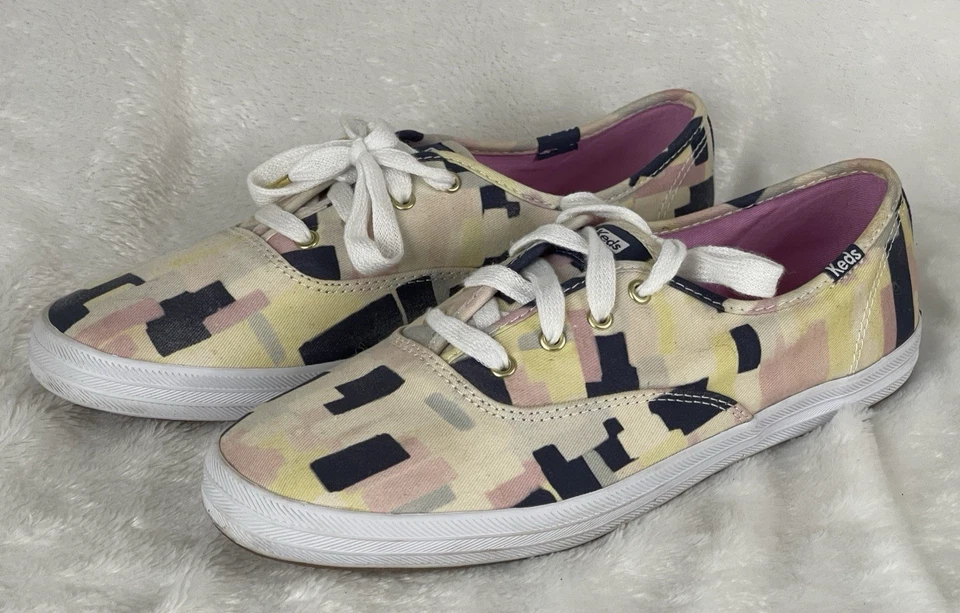 Keds X Birchbox Womens Multi Color Geometric Pattern Sneakers Shoes Sz 9US 40EU - Image 1 of 4