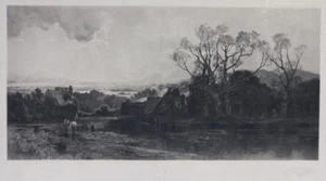 GERMAN ARTIST- KARL HEFFNER - London - 1885 Print - Picture 1 of 3