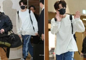 DWSE LHERITAGE Long Sleeve Cotton T-Shirt 3 Colors BTS JK T-shirt - Free Ship - Picture 1 of 20