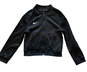 Nike Jacket Kids Black Zip Up Size small Crewneck - Picture 1 of 3