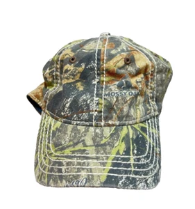 Mossy Oak Camo Hat Mens Medium Green Camouflage Hunting Outdoors Woodland - Picture 1 of 4