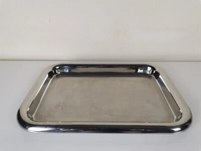 Vassoio Alessi rettangolare in acciaio INOX - Immagine 1 di 4