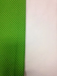 JOANN círculos blancos o círculos verdes lima puntos de tela GANGA ALGODÓN material  - Imagen 1 de 4