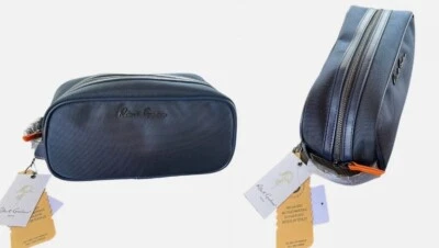 Bolsa de viaje esencial Robert Graham Hydrus Max Dopp negra azul marino para artículos de tocador de afeitado Foto 1 de 2