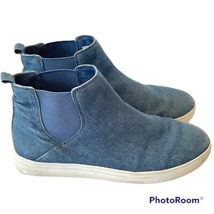Blondo Women’s Baxton B3349 Blue Denim Waterproof Fashion Slip On Sneakers 8M - Picture 1 of 7