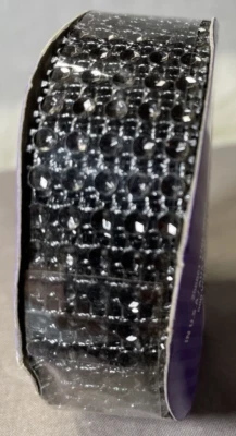 CINTA BRILLANTE HALLOWEEN DIAMANTE RUBÍ NEGRO Foto 1 de 2