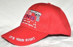 Stick To Your Guns America It's Your Right Red Adjustable Fit Baseball Hat Cap - Picture 1 of 3