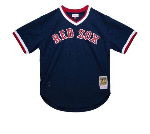 Authentic Mitchell & Ness Boston Red Sox #5 Baseball Jersey New Mens $100 Cover