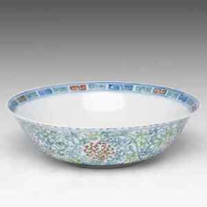 Chinese antique doucai bowl from 19th century Guangxu  mark and period