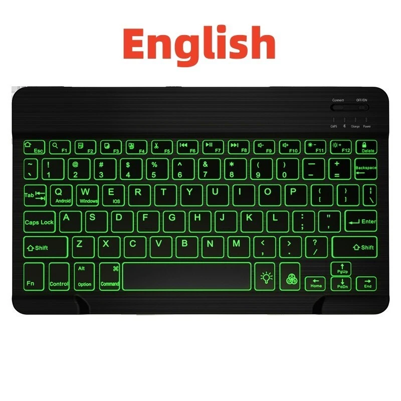 Rechargeable Wireless Bluetooth keyboard For IOS iPad Android Tablet PC Windows - Image 1 of 1