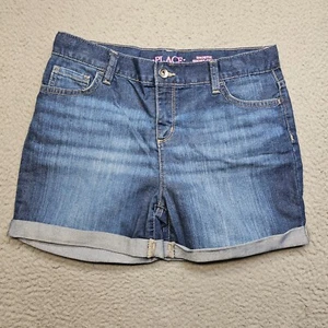 The Childrens Place Shorts Youth Size 16 Shortie Denim Button Front - Picture 1 of 13