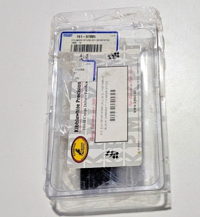 Juego de pernos de cilindro parcial de precisión Kibblewhite 1986-2017 Harley Evo Sportster Foto 1 de 4