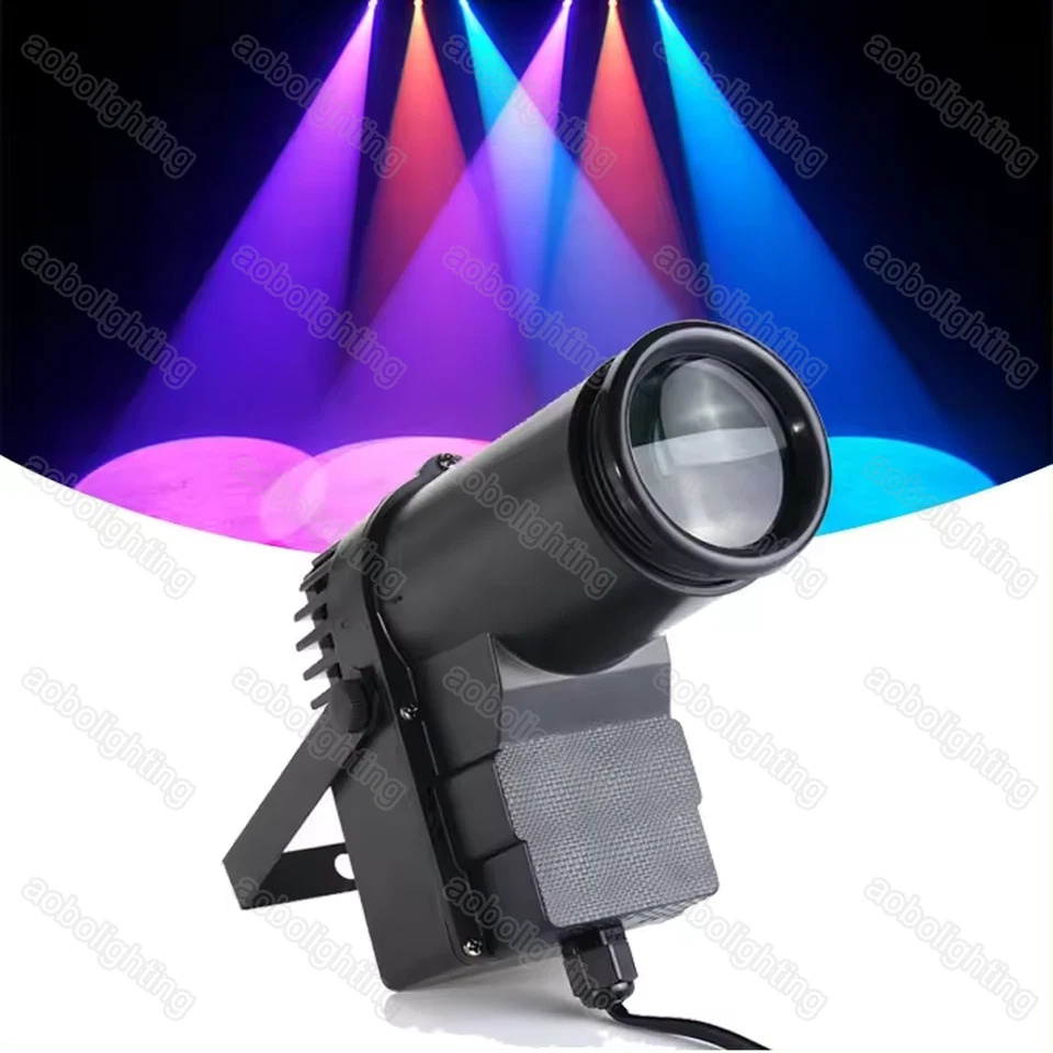DJ Disco Bar LED Pinspot beam Stage Lights Pin Spot DMX 10W RGBW for mirror ball - Image 1 of 4