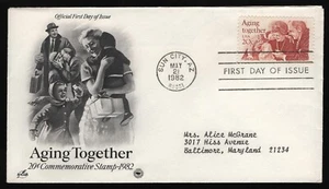 #2011 20c Aging Together, Art Craft-PCS FDC **ANY 5=FREE SHIPPING** - Picture 1 of 1