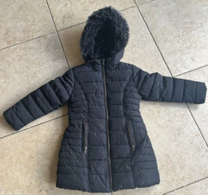 Warm Quilted NEXT Authentic hooded long jacket Pockets Winter Age 5 Years - Picture 1 of 5