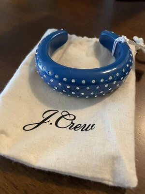 J. Pulsera Crew Eileen Cristal Estrás Cálida Azul Atlántico Talla S/M Nueva con Etiquetas Foto 1 de 4