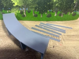 N Scale Wide Double Track Trestle w/ attachable Flexible Sides - For 15" Curves - Picture 1 of 2
