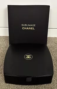 RARE Chanel Logo Beauty Vip Gift PU Leather Makeup Storage with Box - Picture 1 of 7
