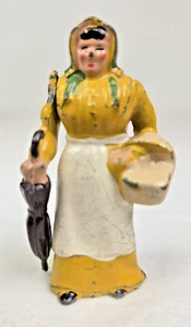 Britains Frau mit Korb & Regenschirm 2 1/8" große Bleifigur 1930er England - Bild 1 von 11