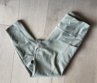 Legging Capa 8 Cintura Alta Costura Plana 7/8 Núcleo Verde Mujer Talla M Bolsillos Foto 1 de 4