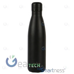 PURO BOTTIGLIA TERMICA OUTDOOR 500ML DOPPIO STRATO TRATTAMENTO IN POLVERE NERO - Picture 1 of 1