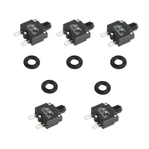 15 Amps Thermal Circuit Breakers Manual Reset 2 Pin Switch 5PCS 125/250V - Picture 1 of 4