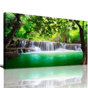 Wall Art Waterfall Tree Landscape Picture Canvas Wall Art Print Paintings Mod... - Picture 1 of 9