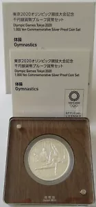 Japan 1000 Yen 2019 Olympia Tokio Turnen 1 Oz Silber - Picture 1 of 3
